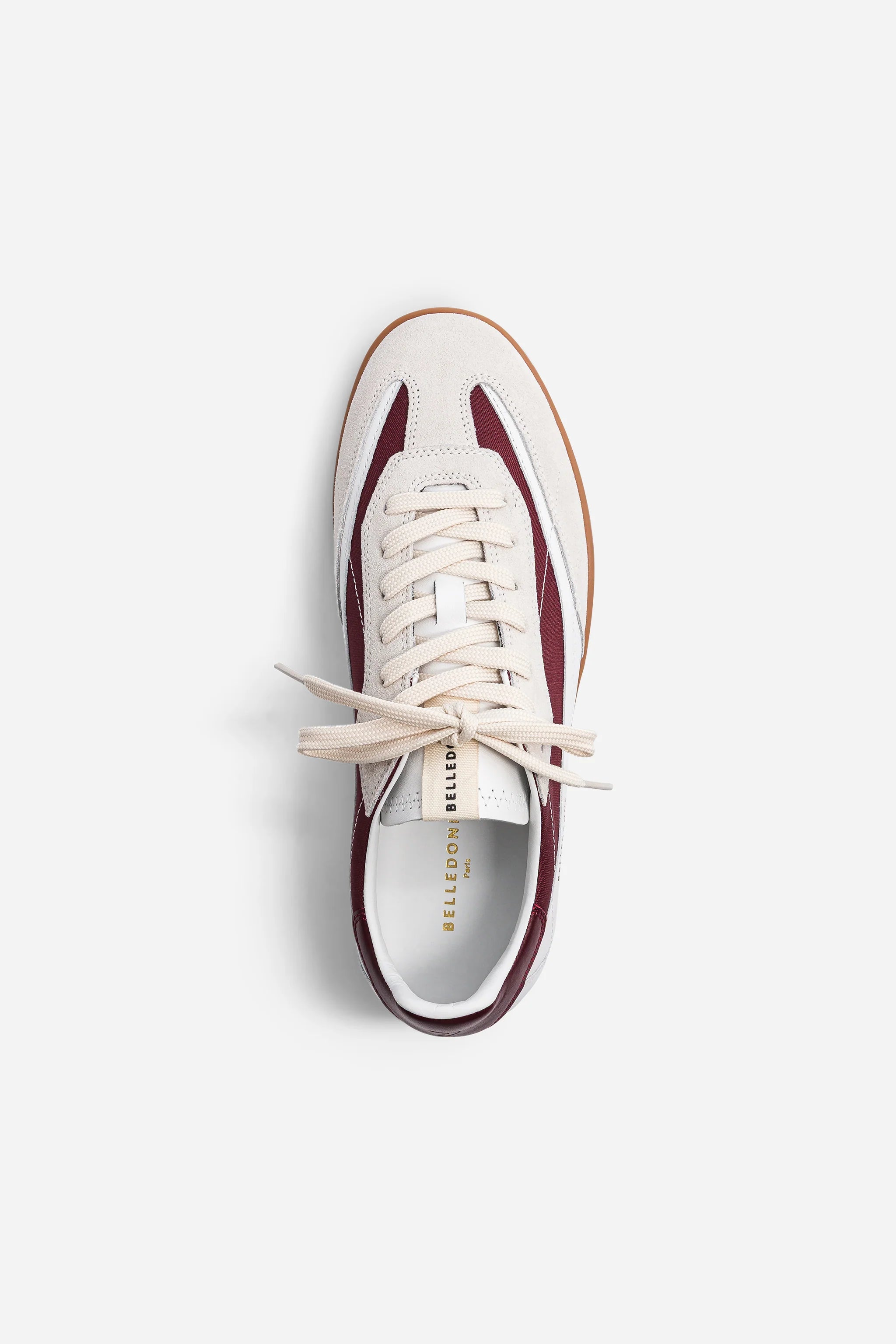 B7 SNEAKERS - BURGUNDY / WHITE