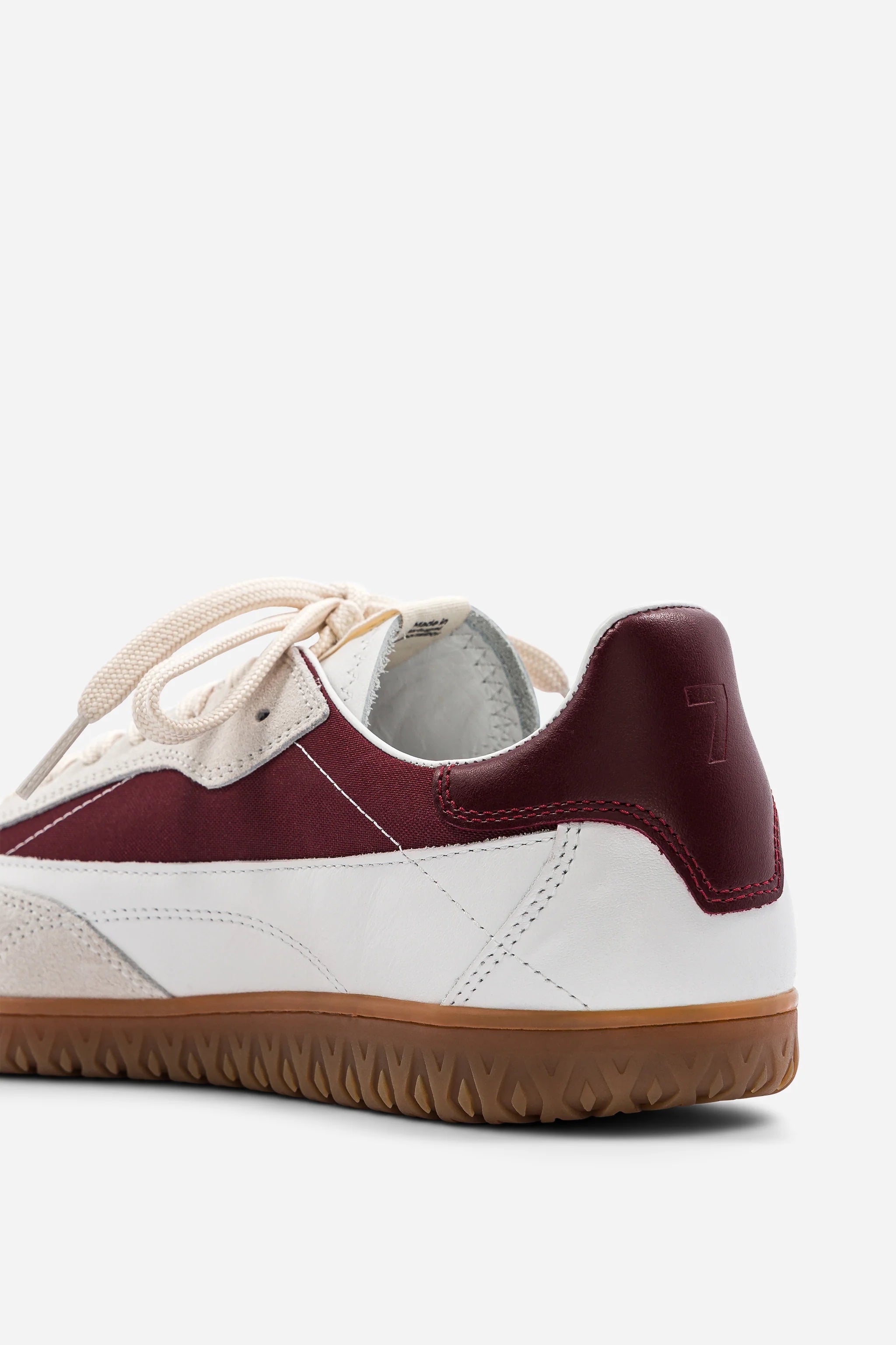 B7 SNEAKERS - BURGUNDY / WHITE
