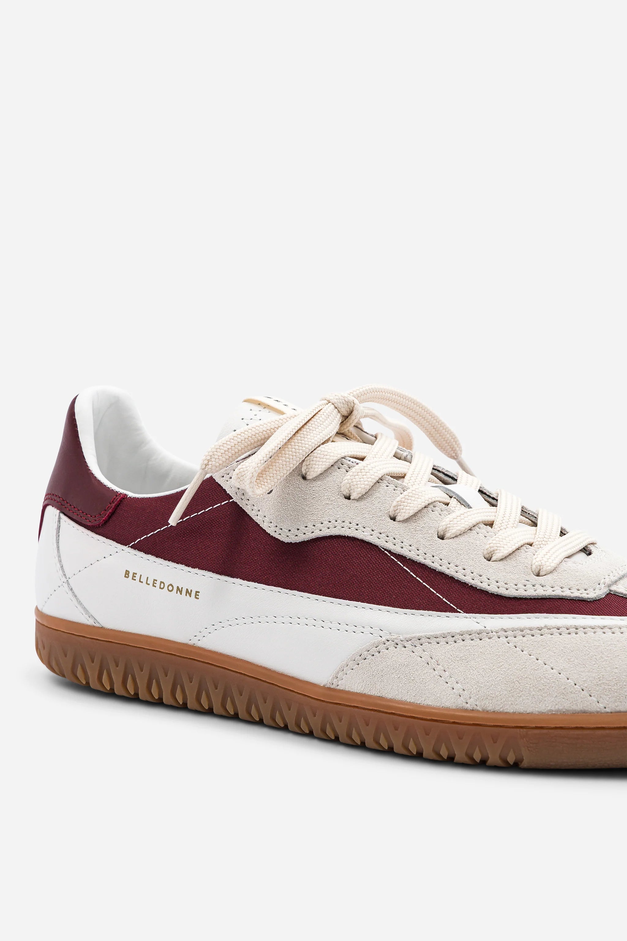 B7 SNEAKERS - BURGUNDY / WHITE