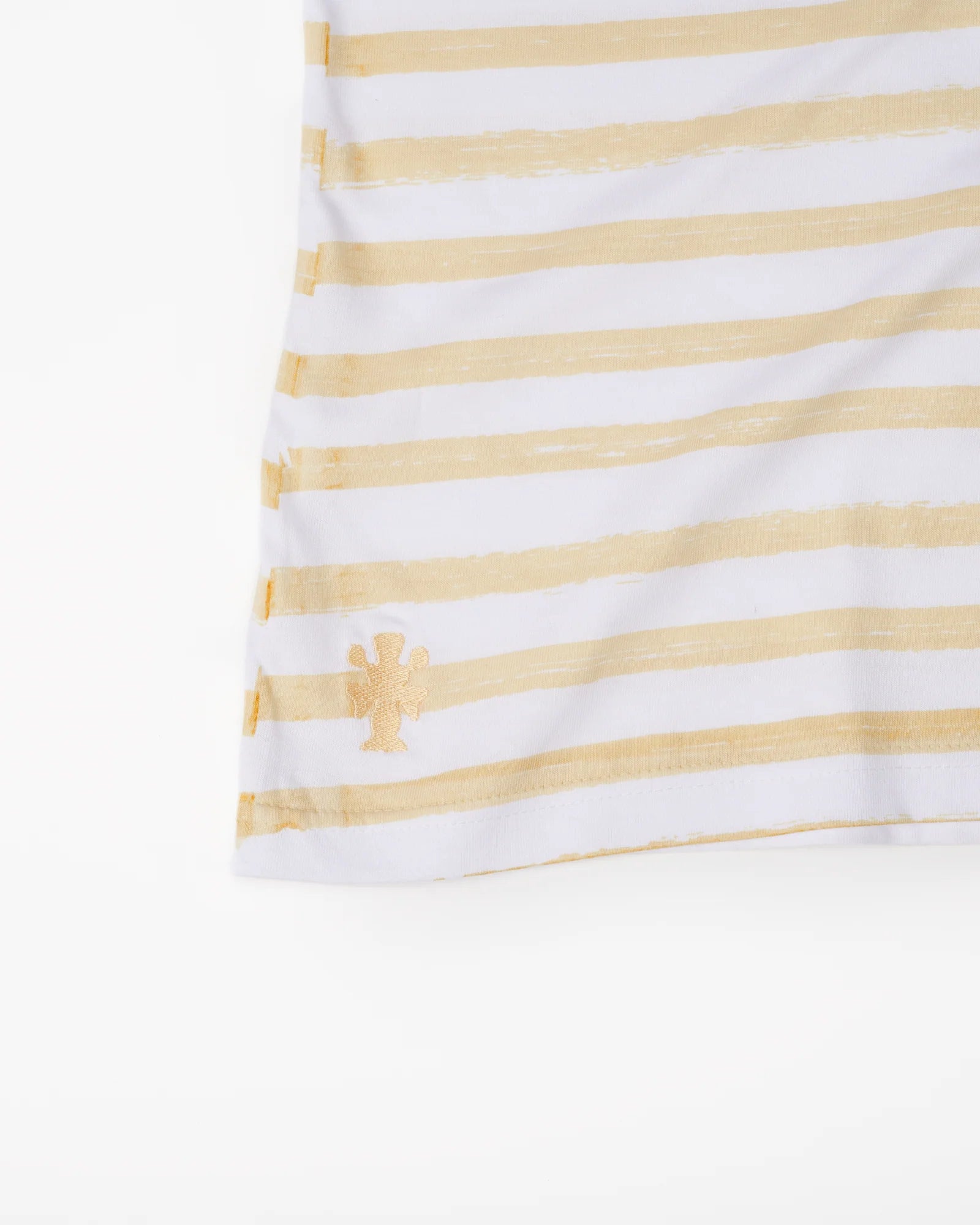 THE BOX TEE - STRAW STRIPES