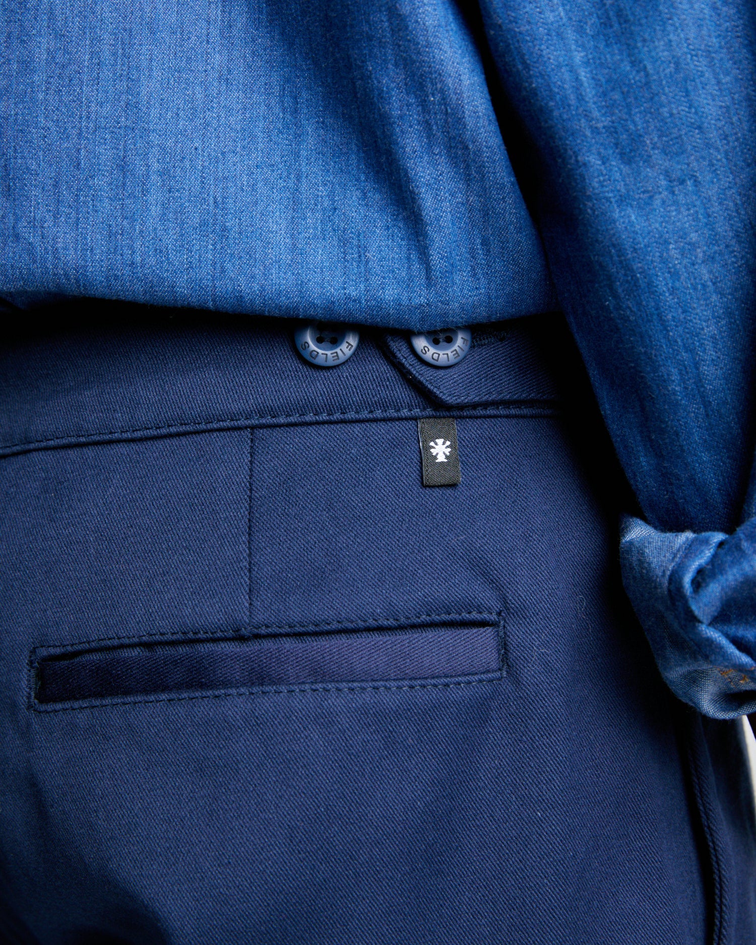 RELAXED COTTON SHORT - NAVY