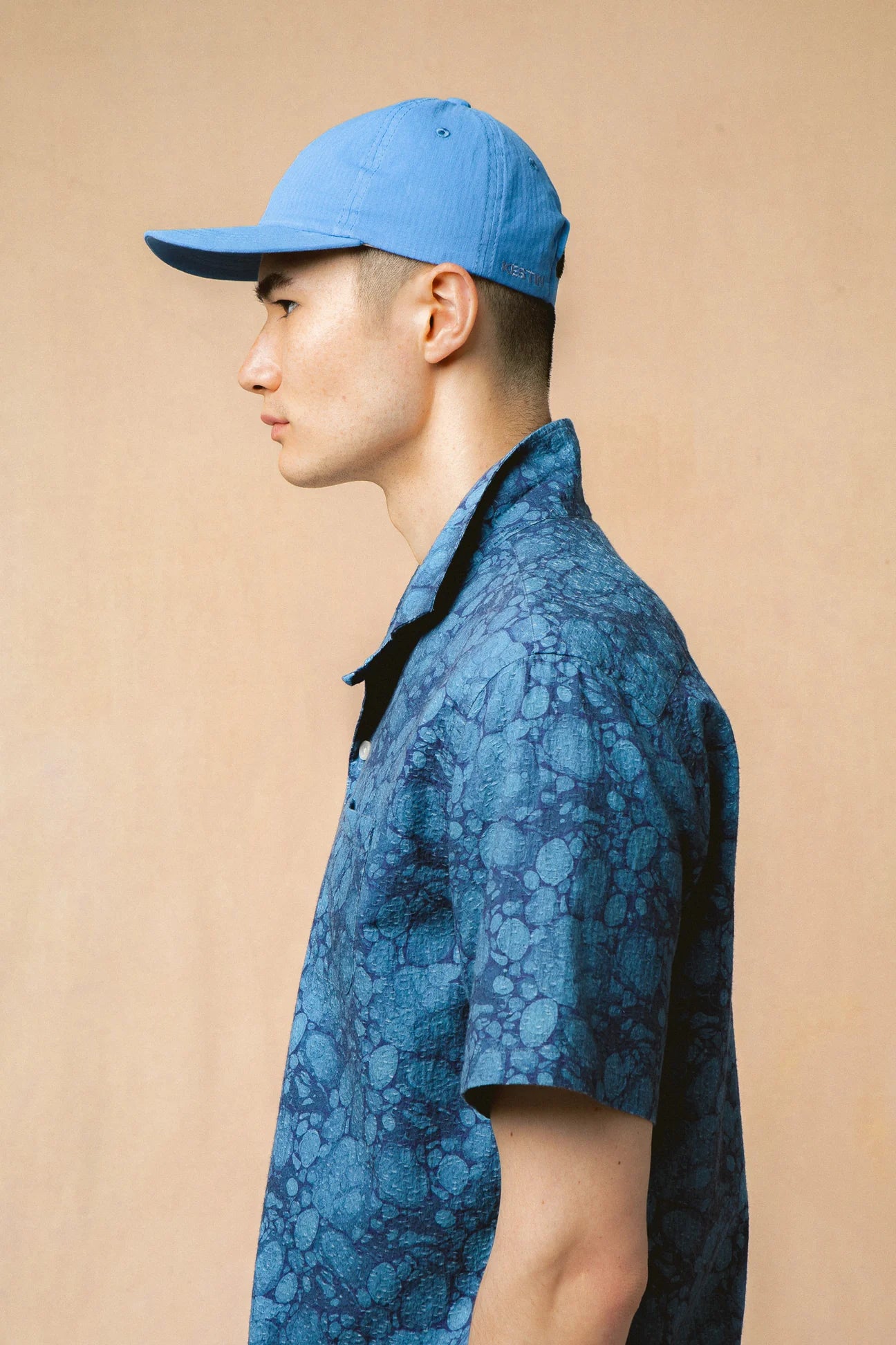 CRAMMOND SHIRT BLUE MARBLE