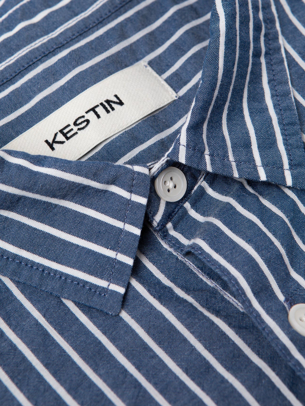 ABERLADY SHIRT - BLUE / WHITE STRIPE SEERSUCKER