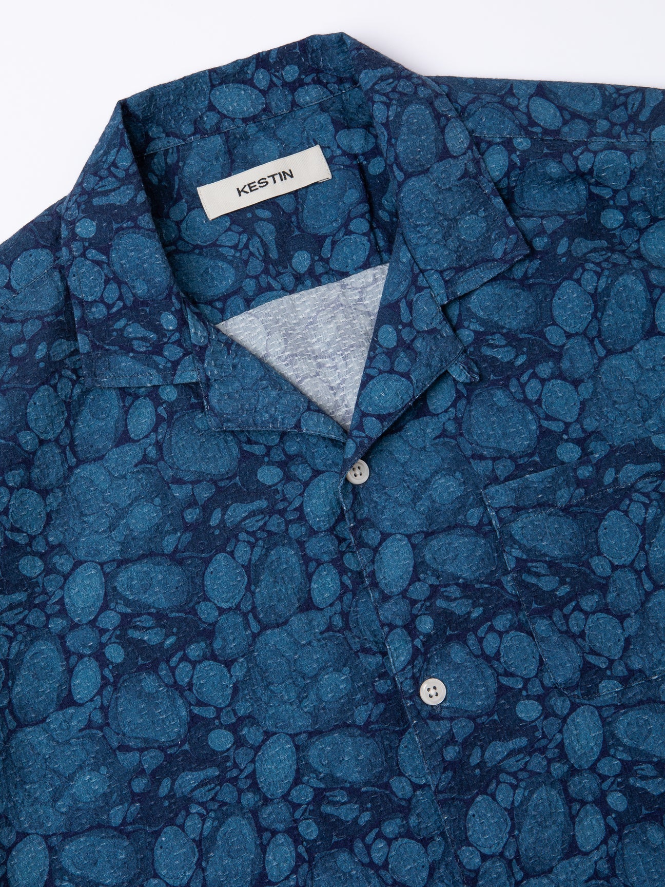 CRAMMOND SHIRT BLUE MARBLE