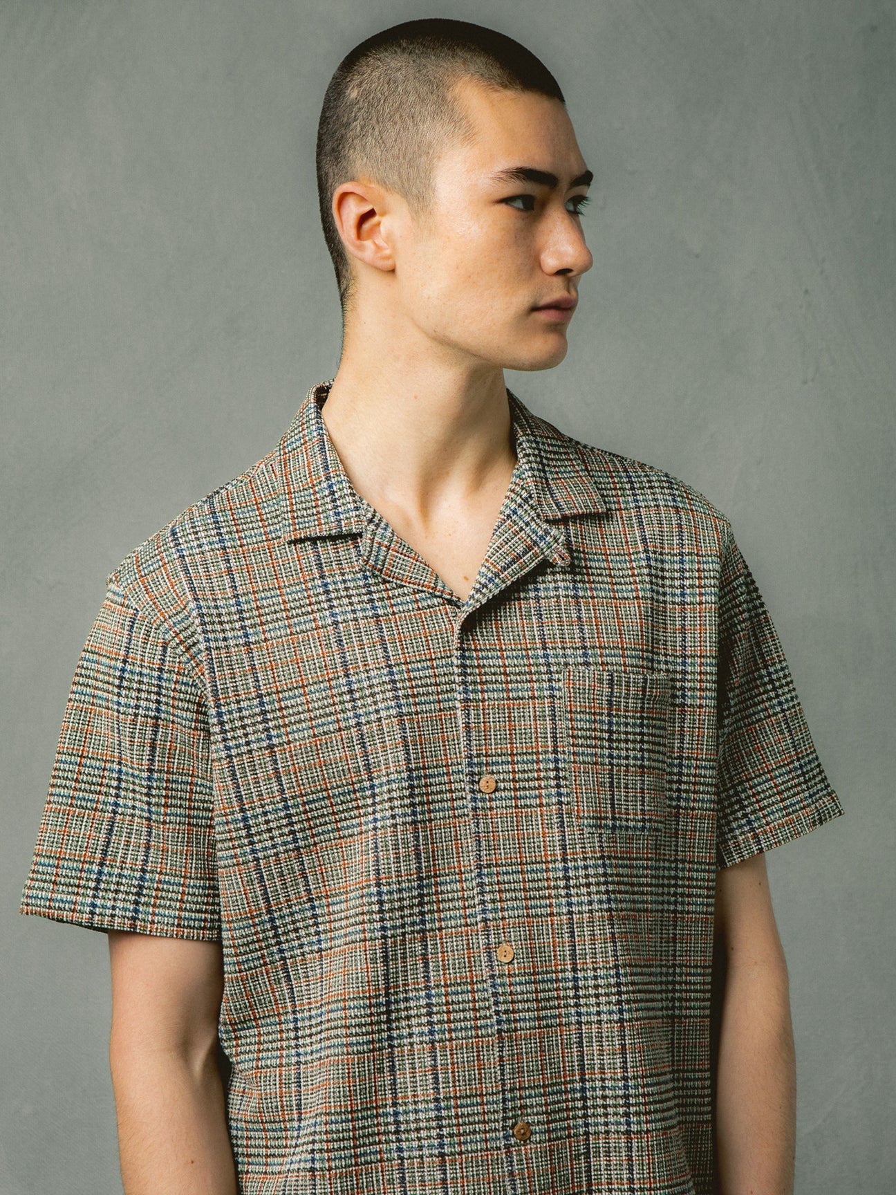CRAMMOND SHIRT OLIVE MULTI CHECK
