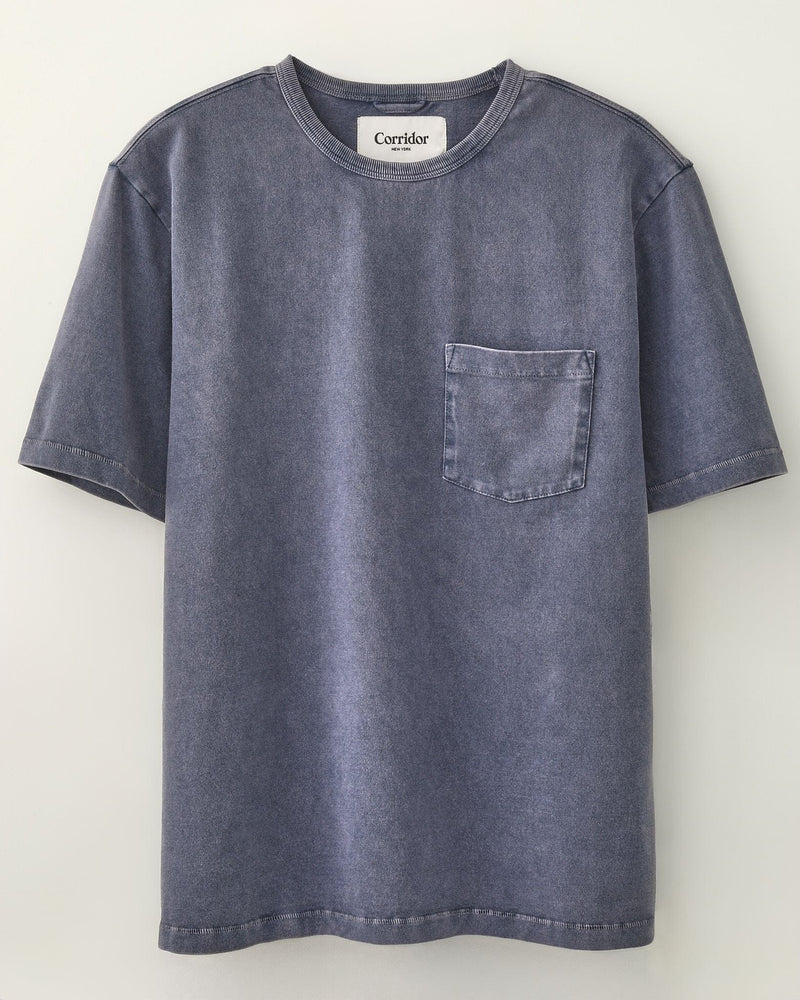 ORGANIC COTTON BLUE TEE SHIRT