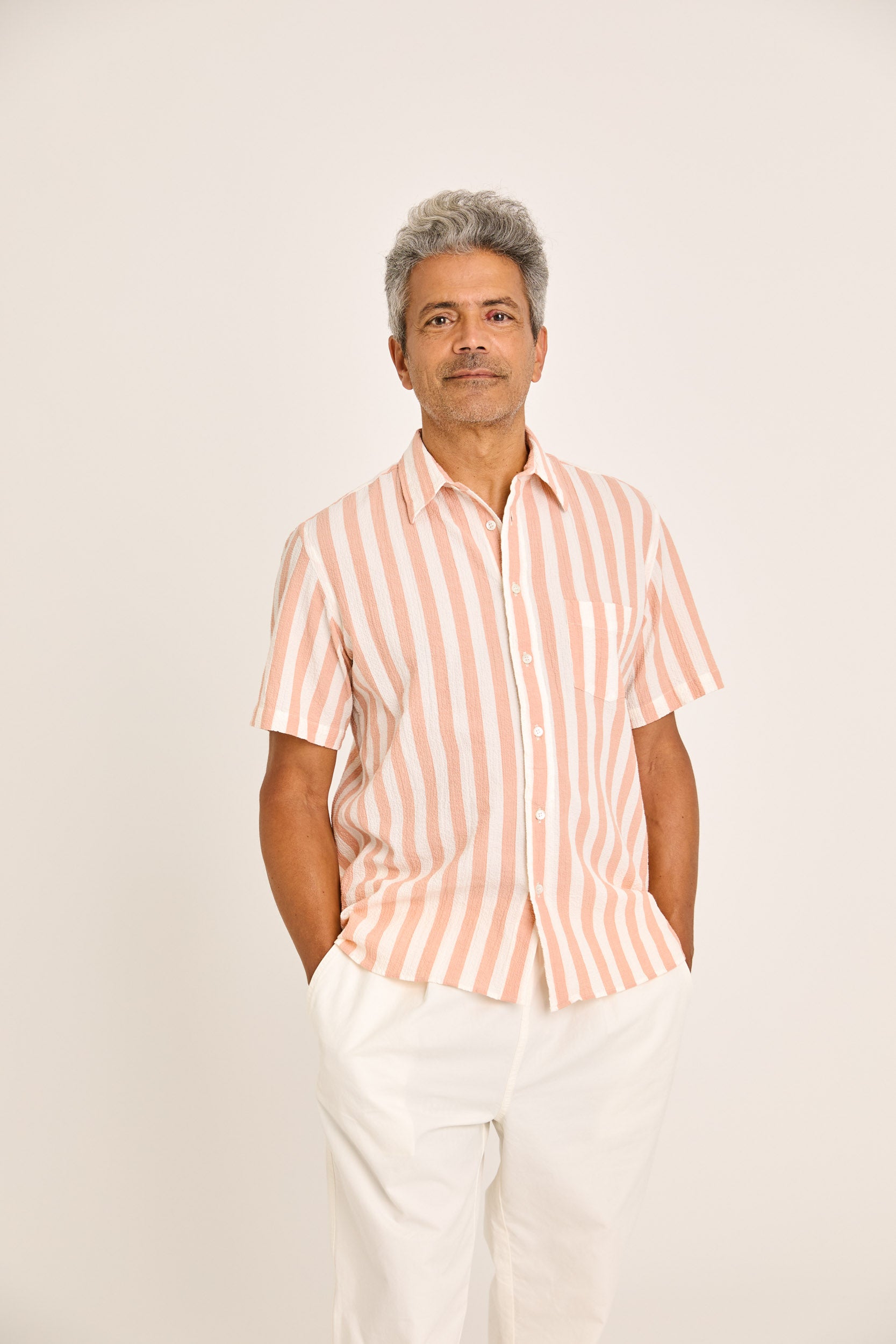 ALEGRE SHIRT - CLAY STRIPES