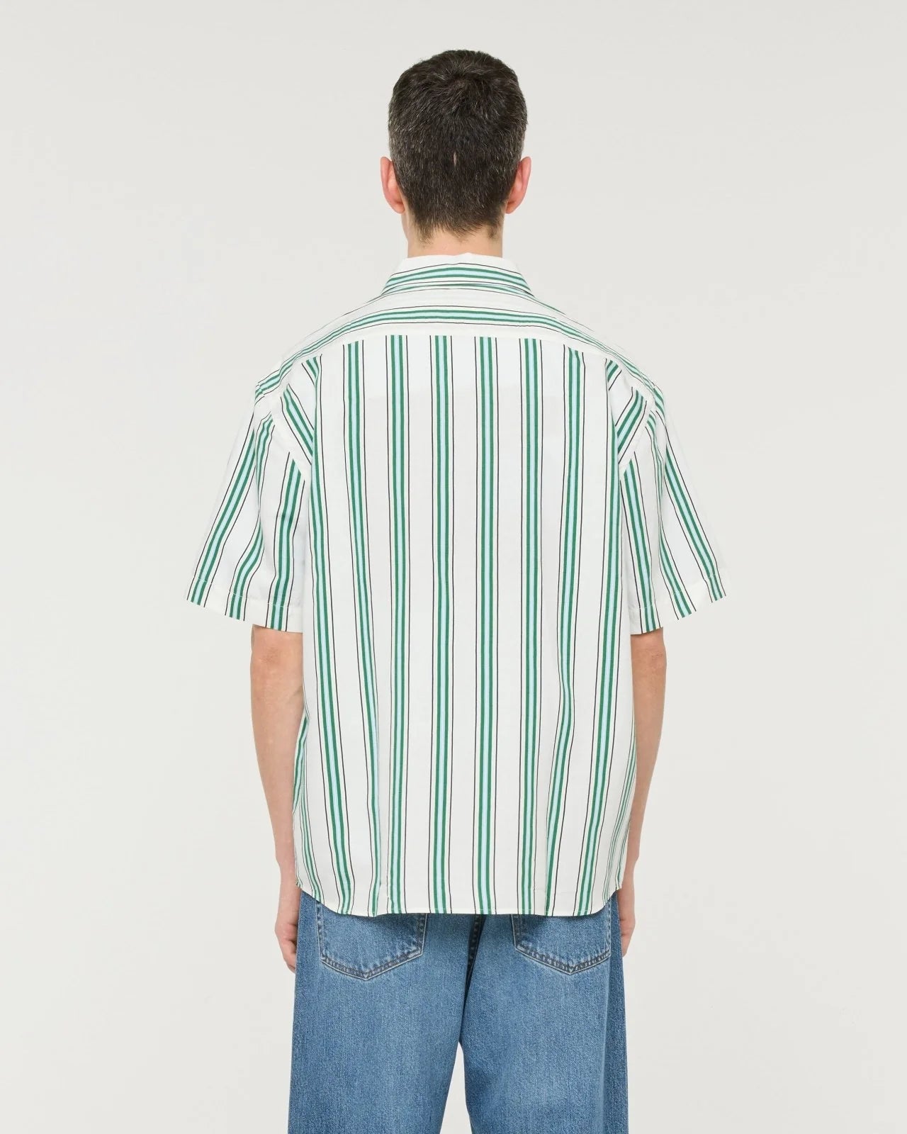 MALIBU SHIRT - ECRU/GREEN