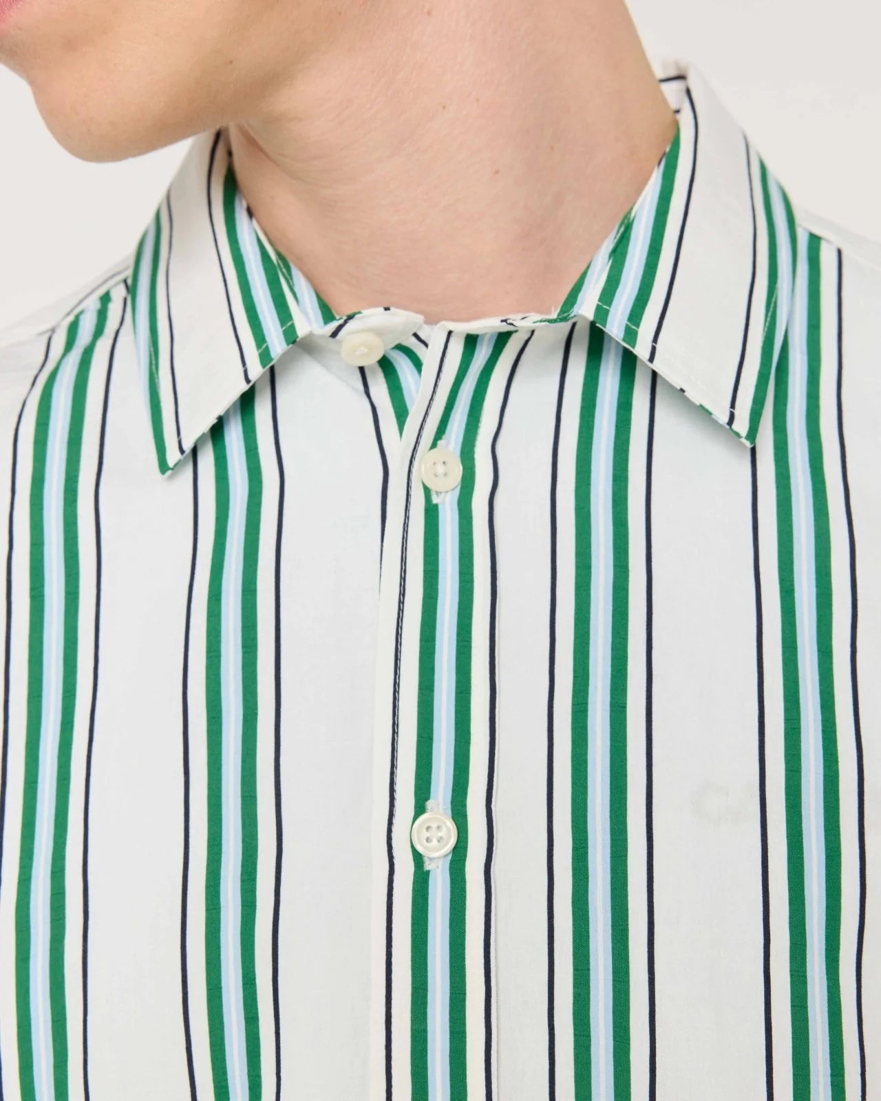 MALIBU SHIRT - ECRU/GREEN